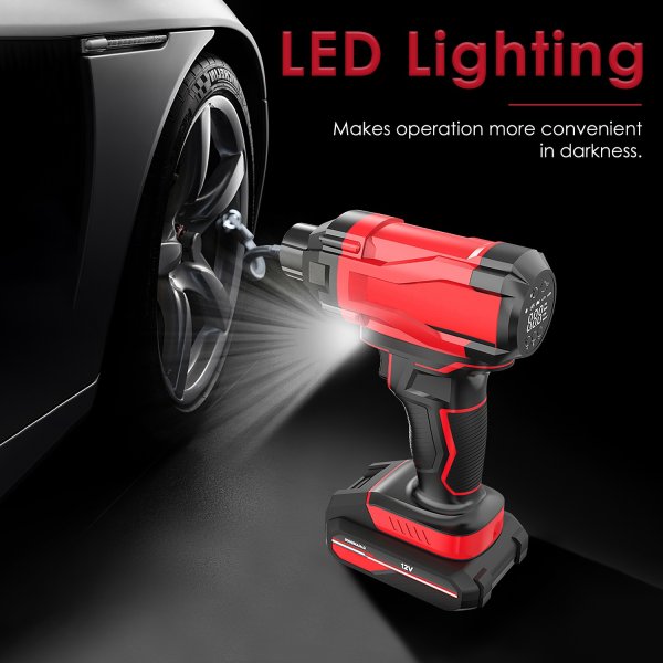 1Pc 150PSI Cordless Car Tire Inflator Rechargeable  2V Portable Electric Air Compressor With LED Light For Car Bike Motorcycle Ball - Image 7