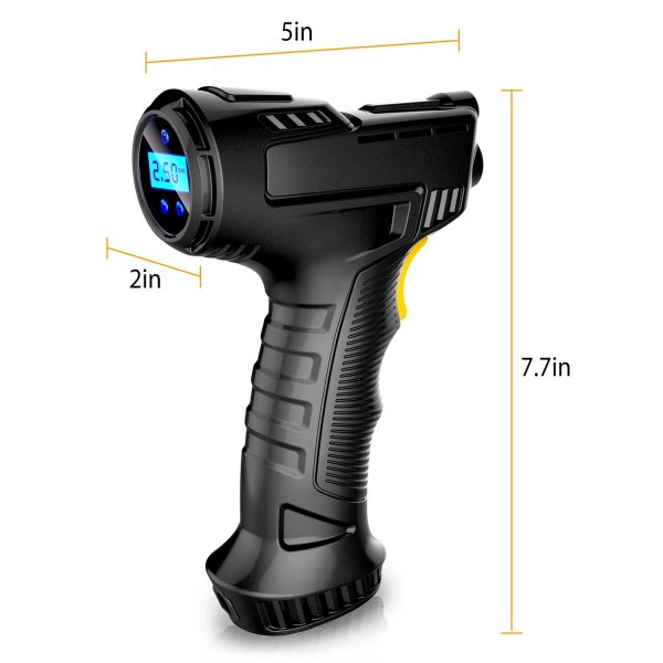 Portable Car Tire Inflator DC 12V Digital Car Air Compressor Electric Air Inflator With LED Light 150PSI - Image 10