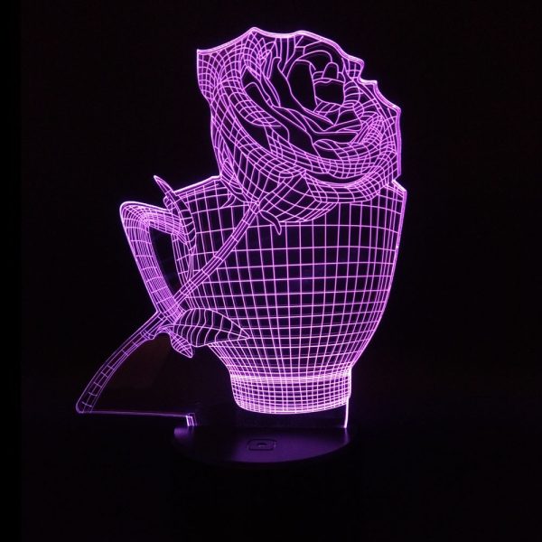 3D Rose Flower Night Light - Image 6