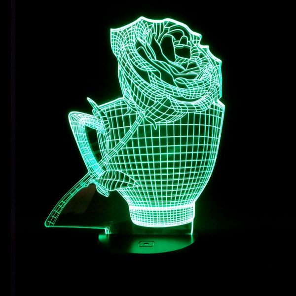 3D Rose Flower Night Light - Image 3
