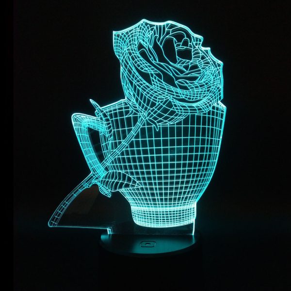 3D Rose Flower Night Light - Image 7