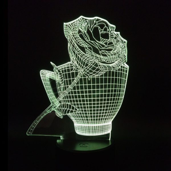 3D Rose Flower Night Light - Image 9