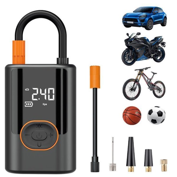 Car Inflation, Basketball, Bicycle Tire Inflation
