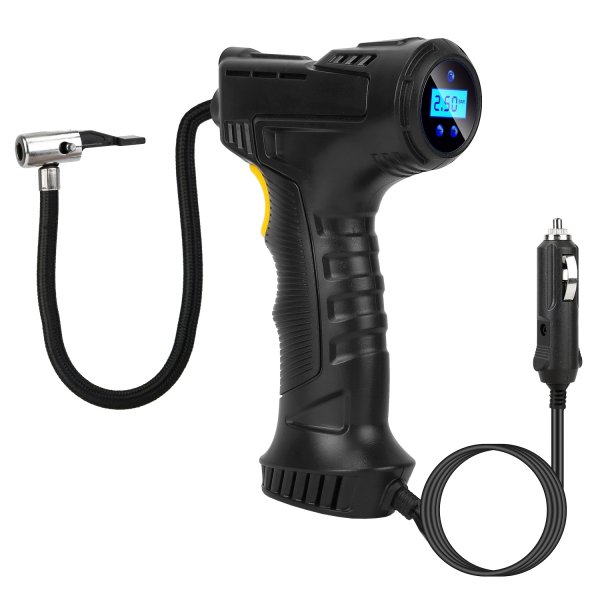 Portable Car Tire Inflator DC 12V Digital Car Air Compressor Electric Air Inflator With LED Light 150PSI - Image 8