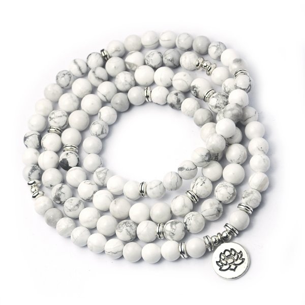 Amazon Stone Tiger Eye Stone Bracelet Necklace 108 Buddha Beads Lotus Bracelet - Image 10