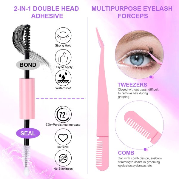 12 Rows Of 150 Segmented Lashes In Clusters - Image 2