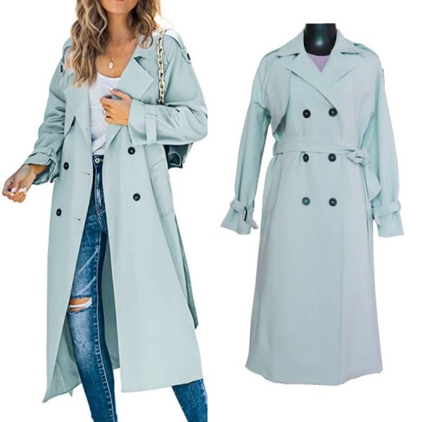 Women's Fashion Casual Solid Color Windbreaker Jacket - Image 5