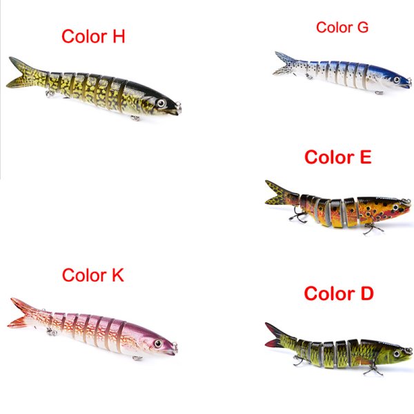 Pike Fishing Lures Artificial Multi Jointed Sections Hard Bait Trolling Pike Carp Fishing Tools - Image 5