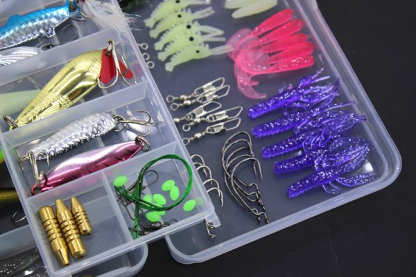 Fishing Gear Sequined Soft Bait Set - Image 3
