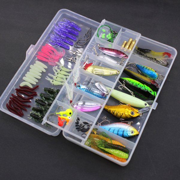 Fishing Gear Sequined Soft Bait Set - Image 2