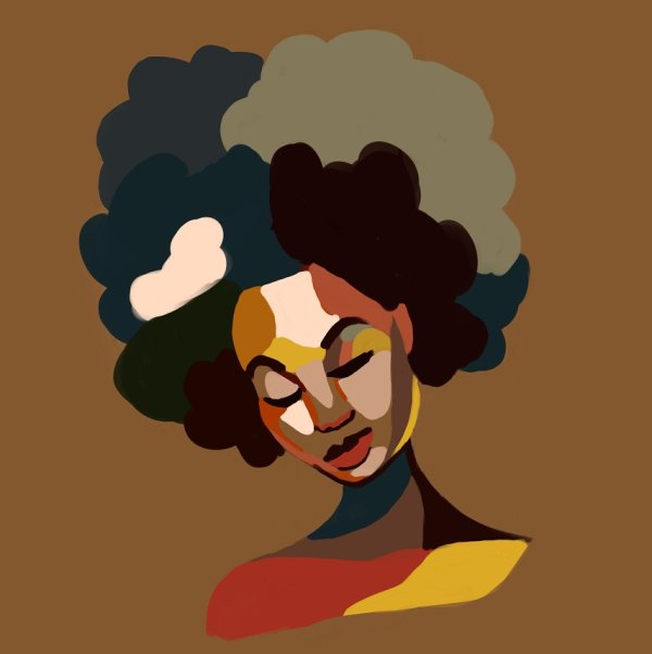 Art Design Graffiti Art Hip Hop African Girl with Black Hair Big Earring with Modern Building Shower Curtain for Bathroom Decor - Image 2