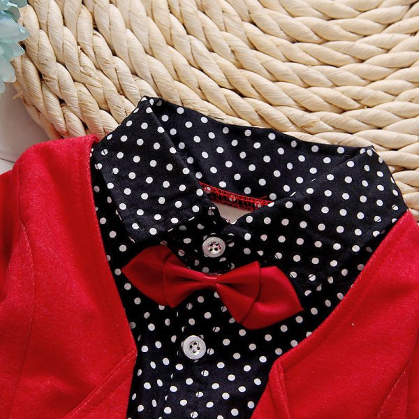 Children's Children's Suit Bow tie Sweater Small Trousers - Image 2