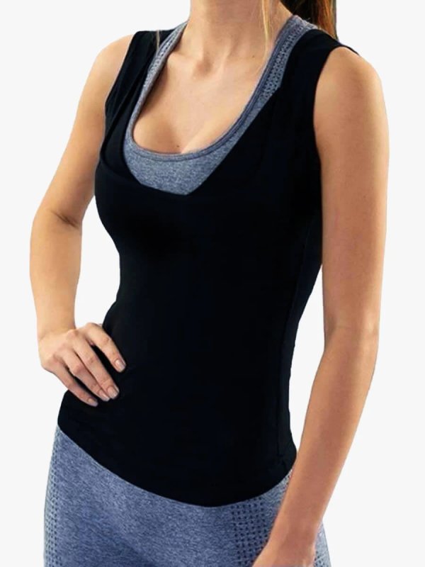 Men Neoprene Sweat Sauna Vest Body Shapers Corset Vest Waist Trainer Slimming Vest Shapewear Waist Shaper Corset - Image 2