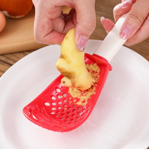 Multifunctional Slotted Spoon Grinding Cooking Spoon Mashed Auxiliary Food Ginger Garlic Spoon Press Potatoe Stir-frying Spatula Kitchen Gadget - Image 3