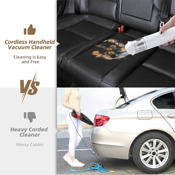 Shell Multifunctional Car Vacuum Cleaner 10kPa Outdoor Suction Blowing And Charging Integrated Car Vacuum Cleaner - Image 2