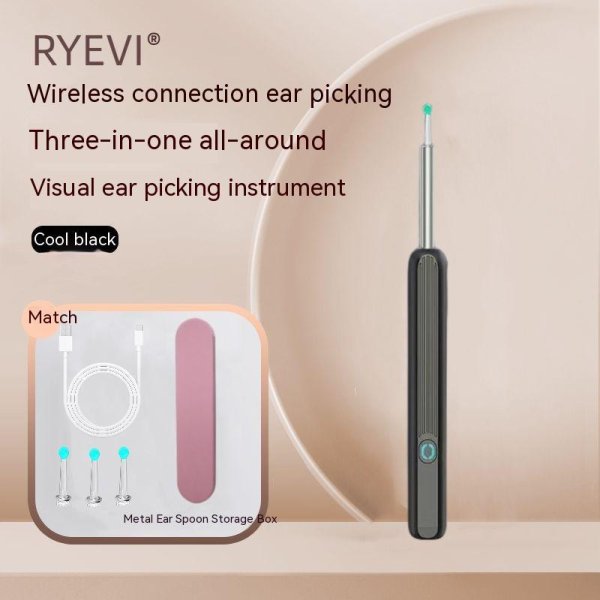 Wireless Smart HD Endoscope Luminous Ear Pick Ear Picking Tools - Image 2