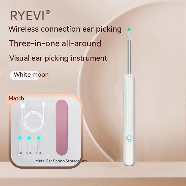 Wireless Smart HD Endoscope Luminous Ear Pick Ear Picking Tools - Image 3