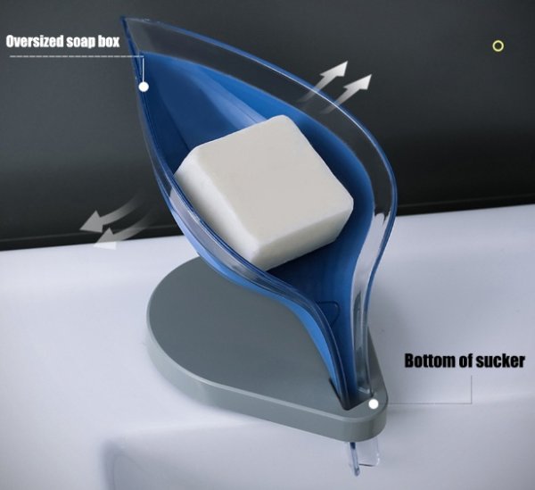 Soap Holder Sink Sponge Drain Box Creative Suction Cup - Image 5