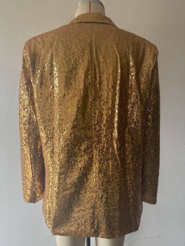 Men's Banquet Stage Costume Bar Sequin Suit Jacket - Image 5