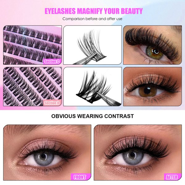 12 Rows Of 150 Segmented Lashes In Clusters - Image 3