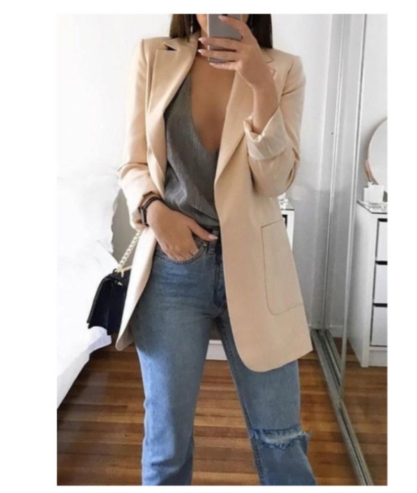 Lapel Slim Cardigan Temperament Blazer - Image 7