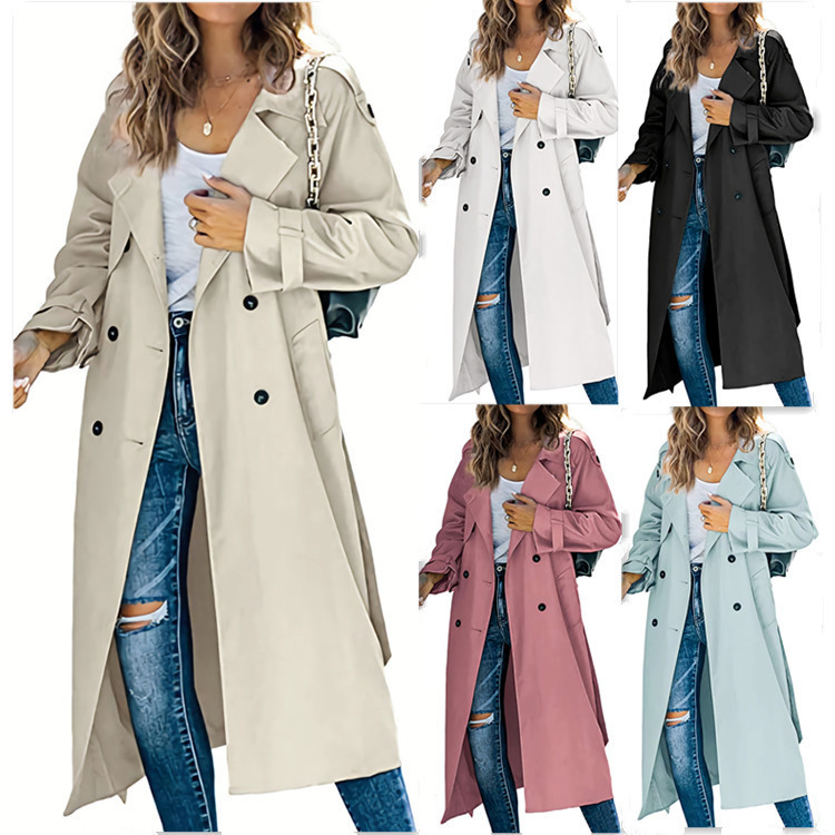 Women’s Fashion Casual Solid Color Windbreaker Jacket