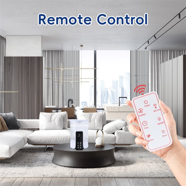 6L Large-capacity Humidifier Intelligent Timed Heating Spray UV Sterilization Intelligent Remote Control - Image 4