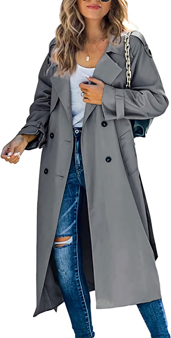 Women's Fashion Casual Solid Color Windbreaker Jacket - Image 2