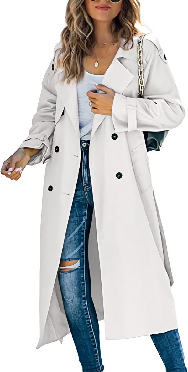 Women's Fashion Casual Solid Color Windbreaker Jacket - Image 3