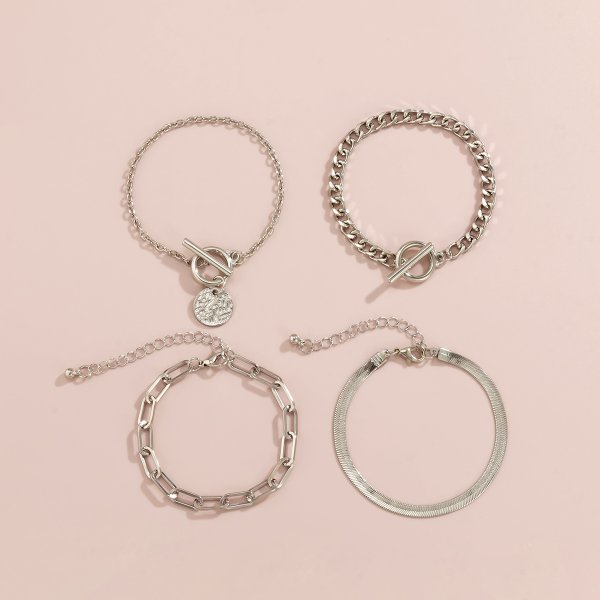 Metal Wind Hollow Chain Bracelet Snake Bone Metal Bracelet - Image 5