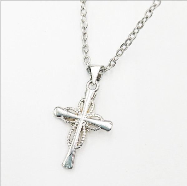 Octagonal Star Cross Alloy Pendant - Image 5