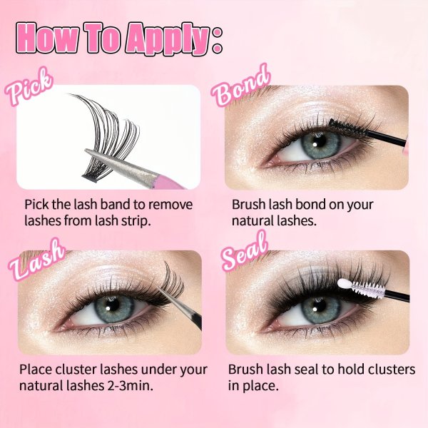 12 Rows Of 150 Segmented Lashes In Clusters - Image 5
